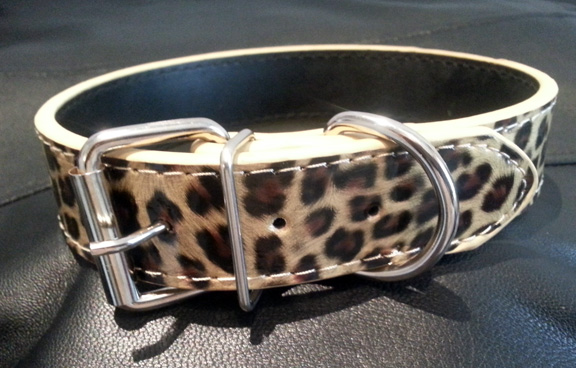 Leopard Collar for My stockings slave for life